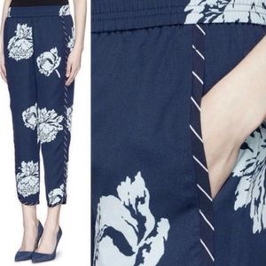 J.Crew Reese Pull On Pants with Peonies Size 0
